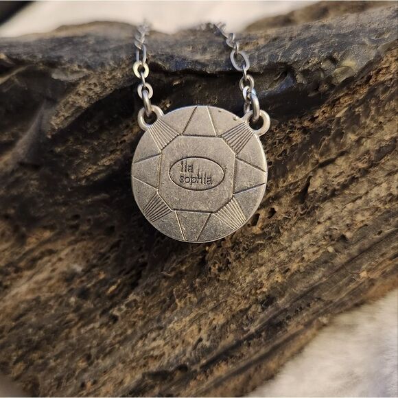 NWTβLia Sophia "Mint Meltaway" & Rhinestone Silver Necklace - Picture 3 of 4